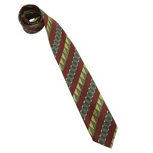 vtg EMILIO PUCCI Geometric silk print skinny tie
